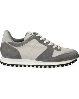 Novesta Suede-Panelled Trainers - White