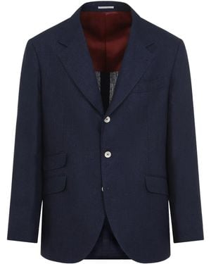 Brunello Cucinelli Suit-Type Jacket - Blue