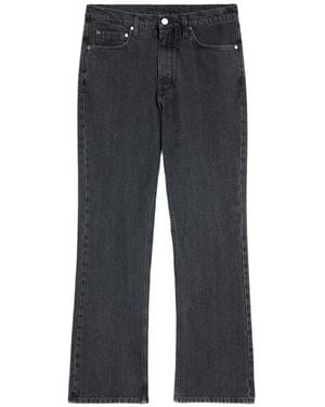 Jil Sander Flared Lightweight Denim Pants - Black