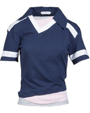 August Barron Triple Layered T-Shirt - Blue