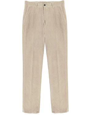 Slowear Corduroy Tapered Trousers - Natural