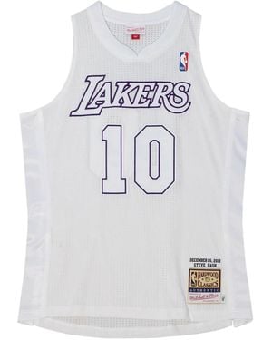 Mitchell & Ness T-Shirt Lakers 2012 Steve Nash Christmas Day - Grigio