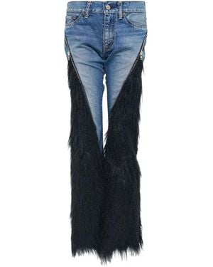 Junya Watanabe Vaqueros Con Paneles - Azul