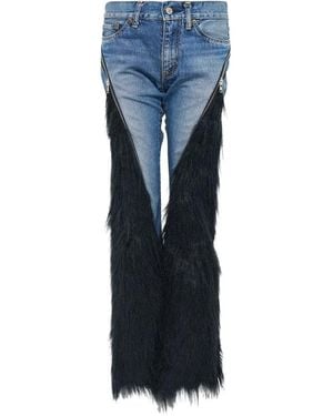 Junya Watanabe Vaqueros Con Paneles - Azul
