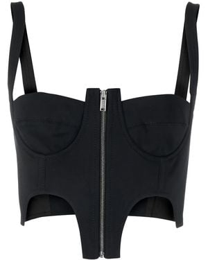 Dion Lee Double Arch Bustier Top - Black