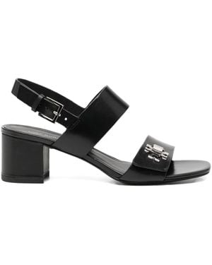 Tory Burch Turnlock Heeled Sandals - Black