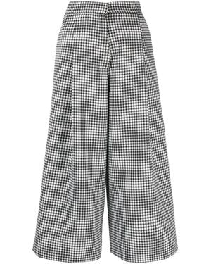 Viktor & Rolf Houndstooth-Pattern Pants - Blue