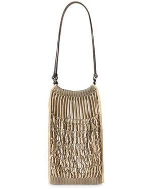Lemaire Medium Filt Net Shopping Bag - White