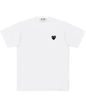 COMME DES GARÇONS PLAY Camiseta Con Parche Del Logo - Blanco