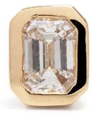 Lizzie Mandler 18Kt Mini Diamond Stud Earring - White