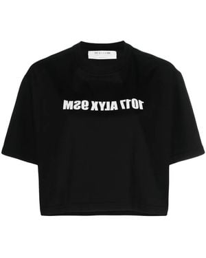 1017 ALYX 9SM Cropped-T-Shirt Mit Logo - Schwarz