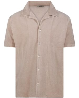 Altea Short-Sleeve Camp-Collar Shirt - Gray