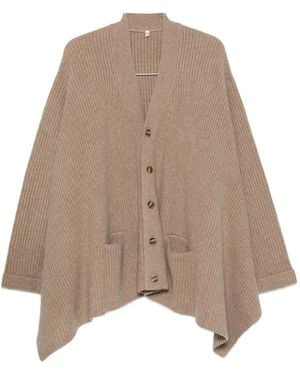 R13 Ribbed-Knit Cardigan - Natural