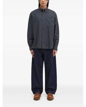 A.P.C. Mateo Overhemd Met Geborduurde Zak - Blauw