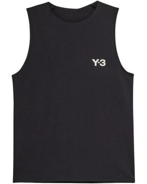 Y-3 Tanktop mit Cut-Out hinten - Schwarz