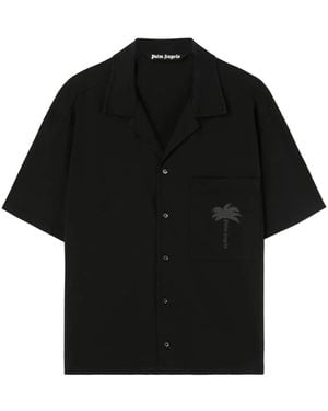 Palm Angels Shirt With Pocket - Black