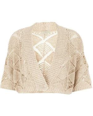 Antonelli Open-Knit Cardigan - Natural