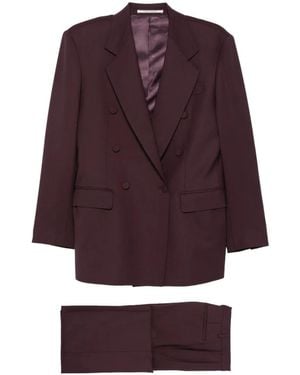 Tagliatore Double-Breasted Tailored Suit - Purple