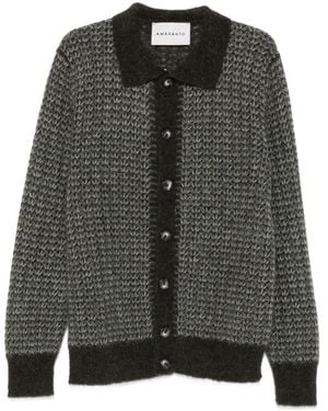 Amaranto Cardigan Mit Strickmuster - Grau