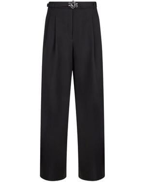 Liu Jo Jewel-Buckle Trousers - Black