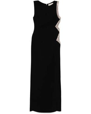 Elie Saab Crystal-Embellished Dress - Black