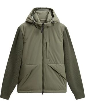 Woolrich Chaqueta Matt Stretch Hybrid - Verde
