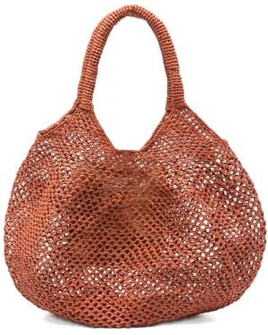 Sans Arcidet Mamabe Raffia Net-Weave Tote Bag - Brown