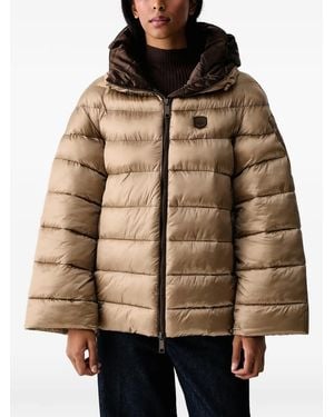 Aeronautica Militare Doudoune À Capuche - Brown