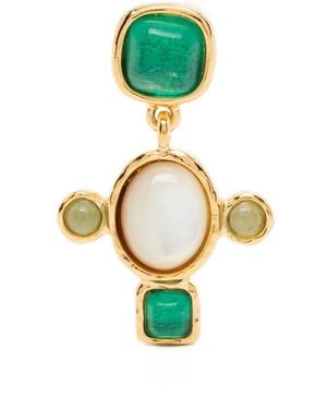 Goossens Cross Lagune Ohrringe - Grün