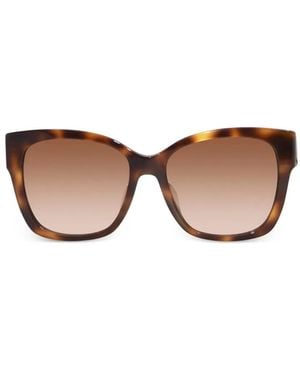 Burberry Tortoiseshell-Effect Logo-Plaque Sunglasses - Pink