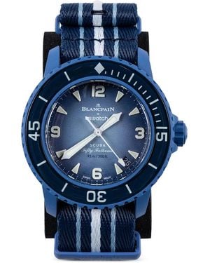 Swatch X Scuba Fifty Fathoms Armbanduhren - Blau
