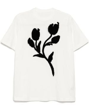 JNBY Plant-Printed Shirt - White