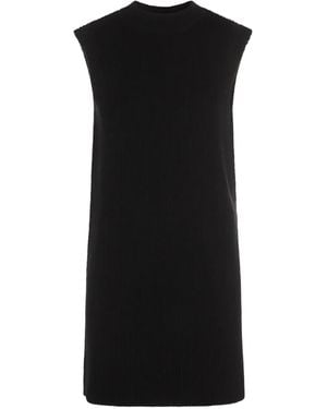 Jil Sander Sleeveless Knitted Vest - Black