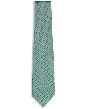 Isaia Stropdas Met Jacquard - Groen