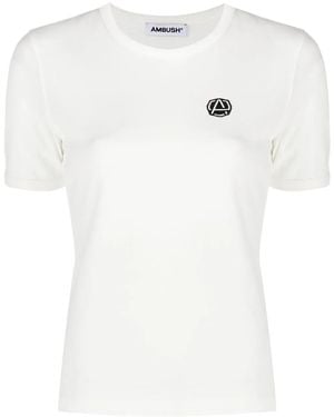 Ambush Logo Patch Crew-Neck T-Shirt - White