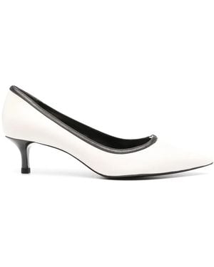 Tory Burch 40Mm Double T Court Shoes - White