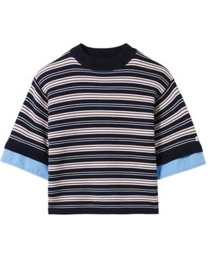 Claudie Pierlot Striped T-Shirt - Blue
