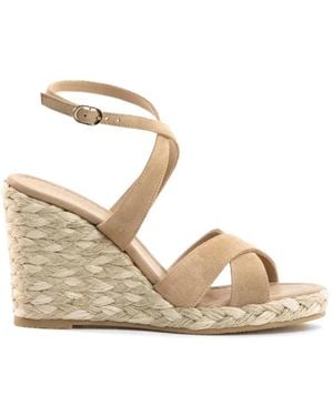 Stuart Weitzman Alyssa Wedge Espadrilles - Natural