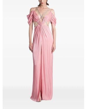 Costarellos Calina Cut-Out Maxi Dress - Pink