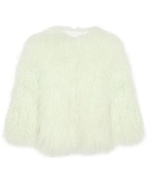 Yves Salomon Shearling Jacket - White