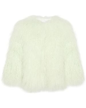 Yves Salomon Shearling Jacket - ホワイト
