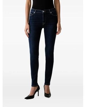 Joop! Slim-Fit-Jeans Mit Logo-Patch - Blau