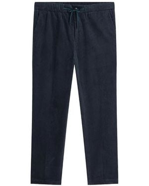 Scotch & Soda Corduroy Drawstring Trousers - Blue