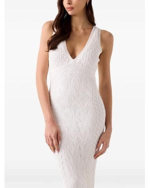 Guess Knitted Long Dress - White