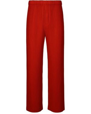Issey Miyake Pleated Pants - Red