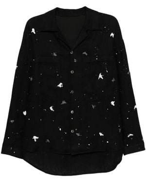 CROQUIS Camicia Effetto Inchiostro - Nero