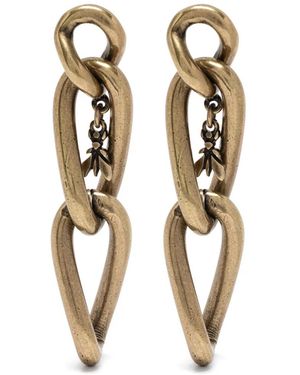 Patrizia Pepe New Chain Earrings - White