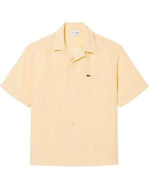 Lacoste Pocket Short-Sleeve Shirt - Natural
