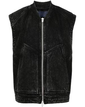 Juun.J Cotton Gilet - Black