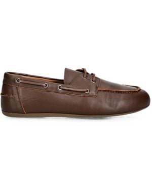 JONAK PARIS Mocassins En Cuir À Lacets Lalie - Brown